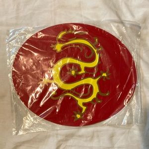 IKEA Placemats 2-pack red dragon oval chinese new year